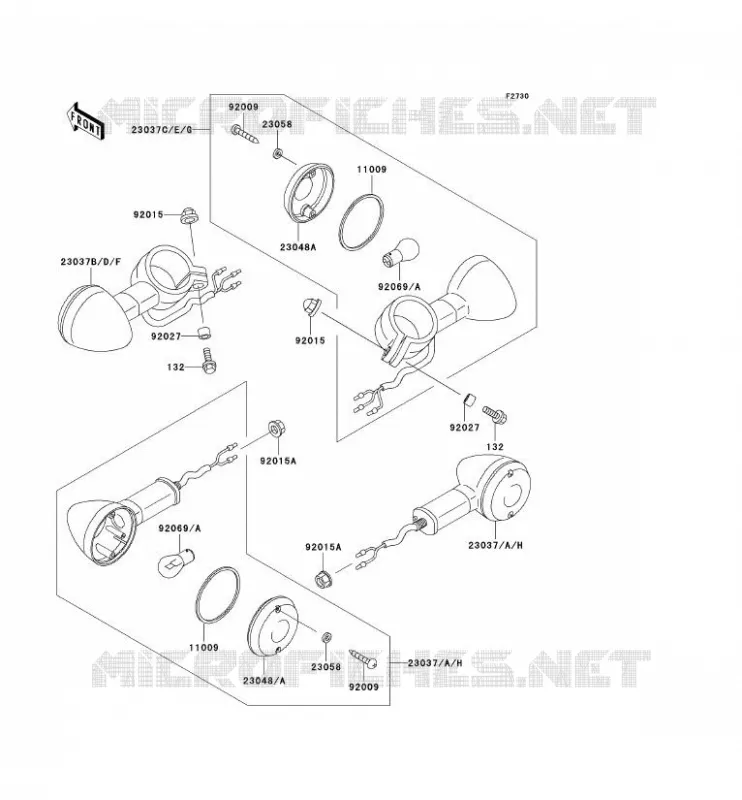 INDICATORS Kawasaki MOTOS 125 2002 ELIMINATOR 125  BN125-A5