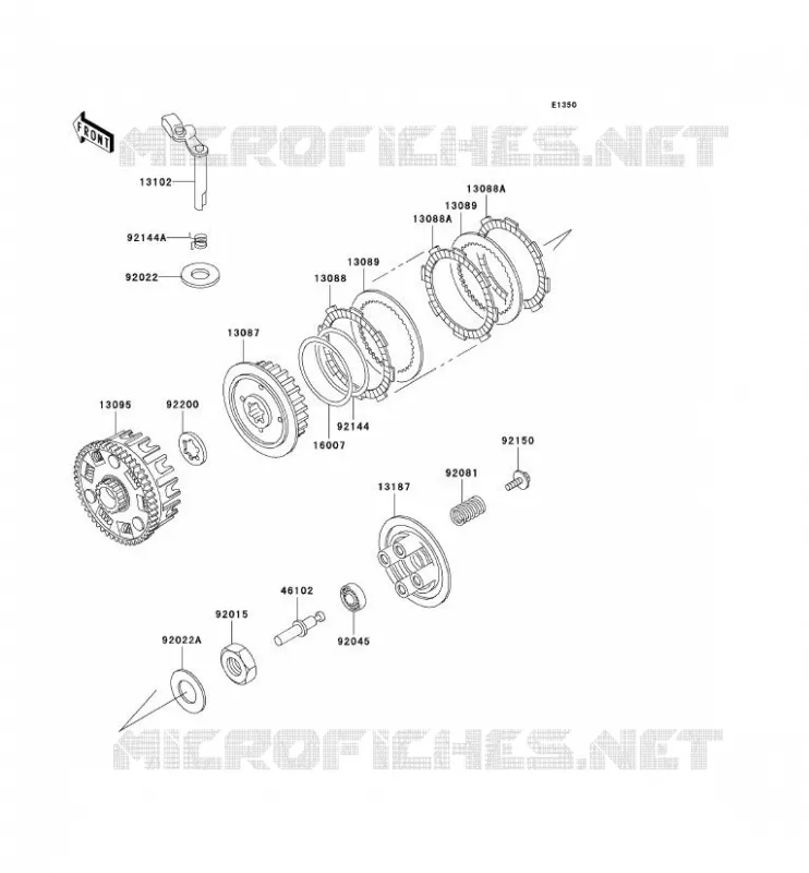 CLUTCH Kawasaki MOTOS 125 2003 ELIMINATOR 125  BN125-A6