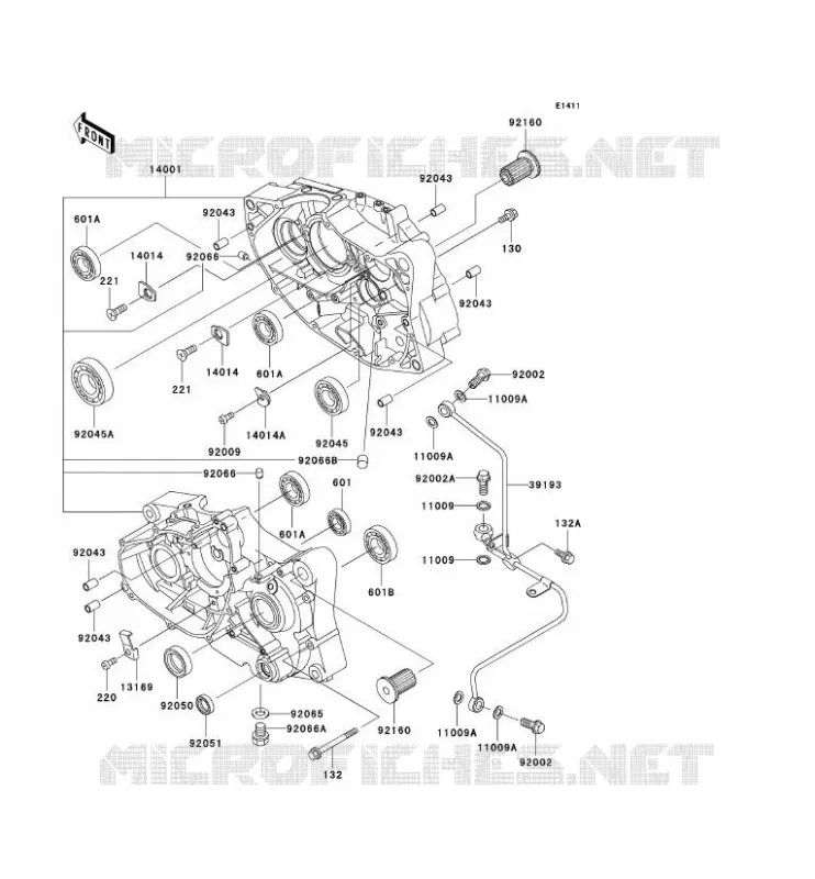 CRANKCASE(S) Kawasaki MOTOS 125 2003 ELIMINATOR 125  BN125-A6