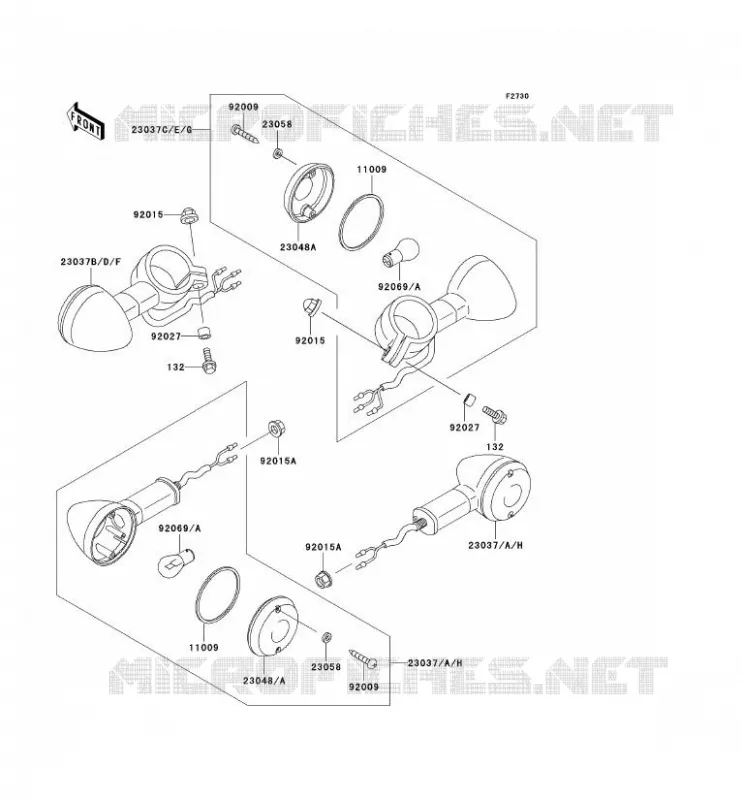 INDICATORS Kawasaki MOTOS 125 2003 ELIMINATOR 125  BN125-A6