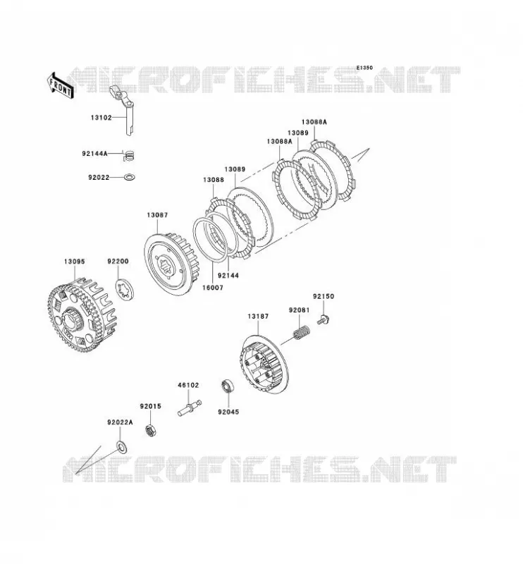 CLUTCH Kawasaki MOTOS 125 2006 ELIMINATOR 125  BN125A6F