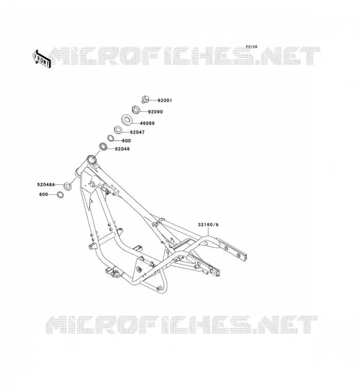 CHASSIS Kawasaki MOTOS 125 2004 ELIMINATOR 125  BN125-A7