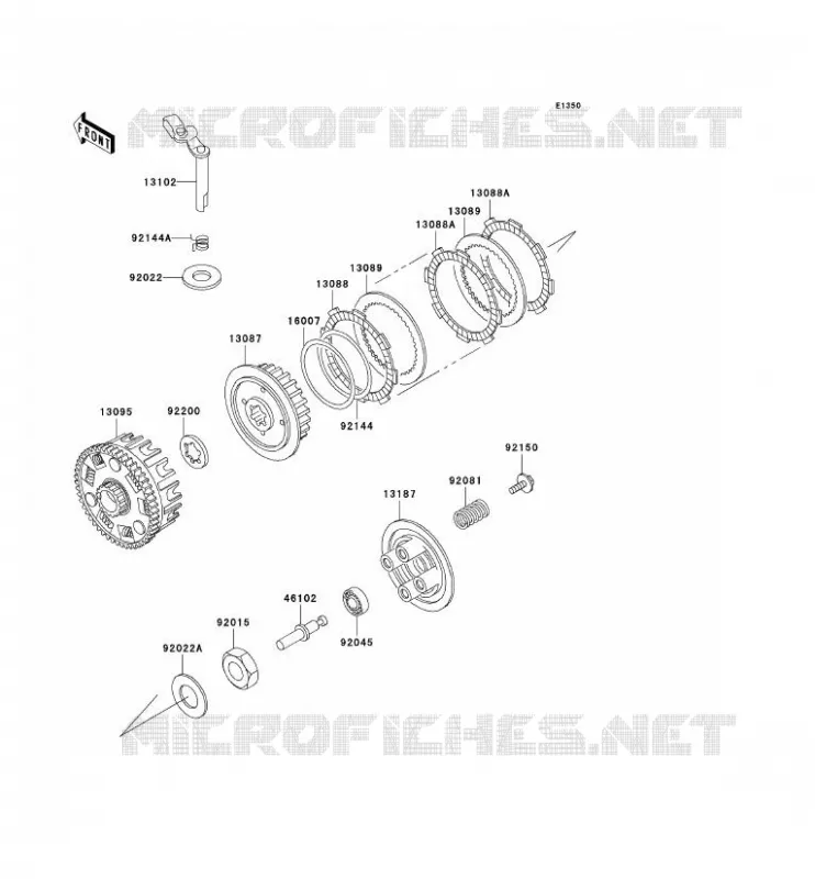 CLUTCH Kawasaki MOTOS 125 2004 ELIMINATOR 125  BN125-A7