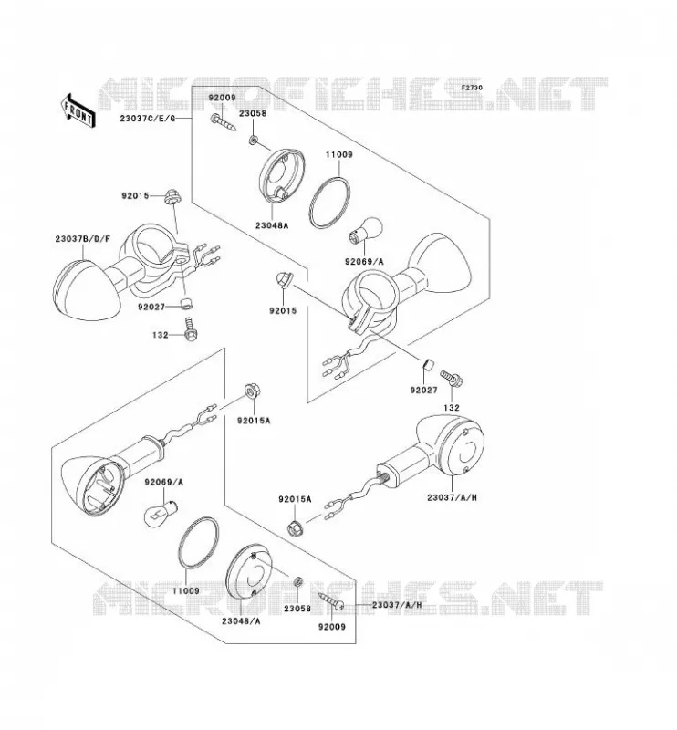 INDICATORS Kawasaki MOTOS 125 2004 ELIMINATOR 125  BN125-A7