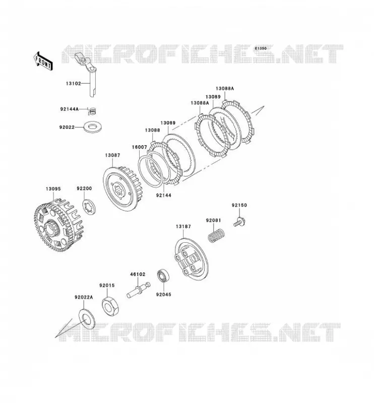 CLUTCH Kawasaki MOTOS 125 2004 ELIMINATOR 125  BN125-A7