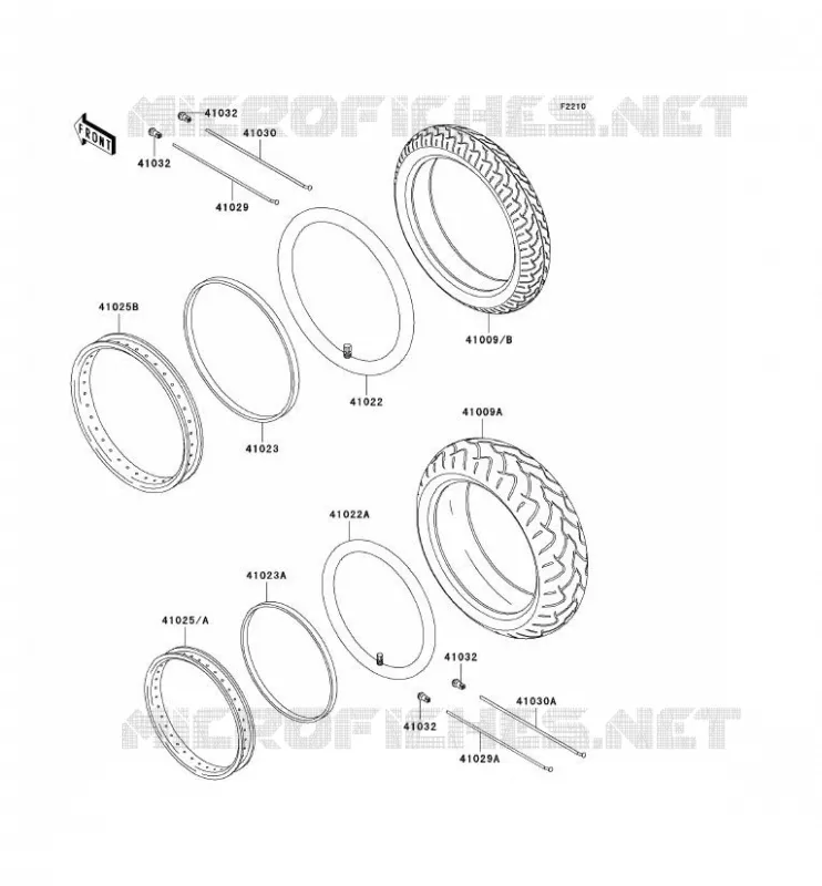 TIRES Kawasaki MOTOS 125 2004 ELIMINATOR 125  BN125-A7