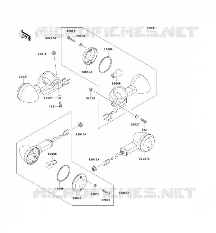 INDICATORS Kawasaki MOTOS 125 2007 ELIMINATOR 125  BN125A7F