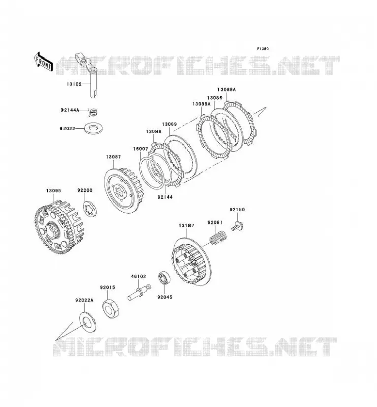 CLUTCH Kawasaki MOTOS 125 2009 ELIMINATOR 125  BN125A9F