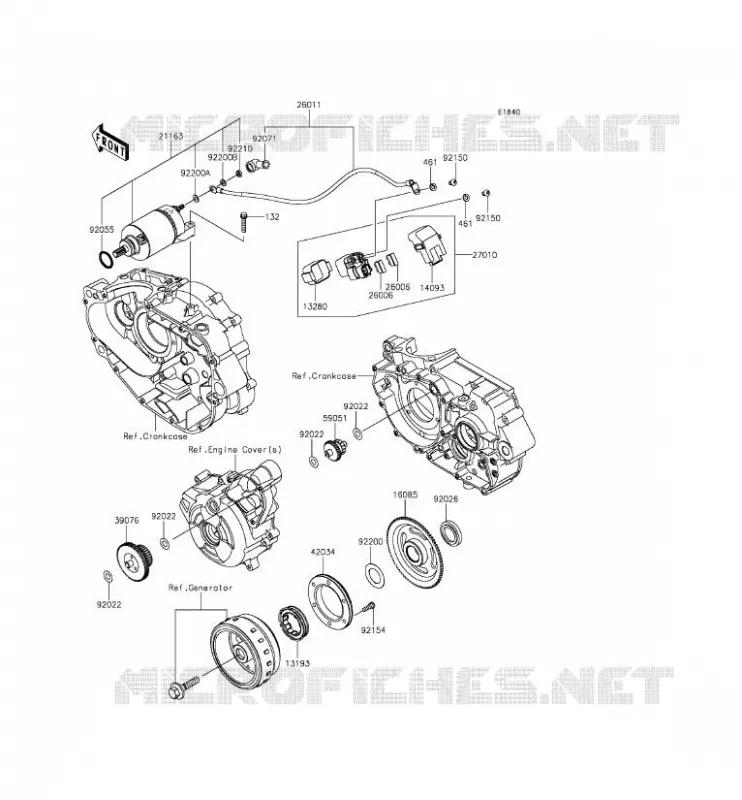 STARTER MOTOR Kawasaki MOTOS 250 2015 Z250SL  BR250EFS