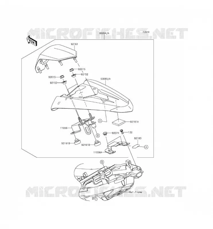 ACCESSORY (COUVRE SELLE) Kawasaki MOTOS 250 2015 NINJA 250SL  BX250AFF