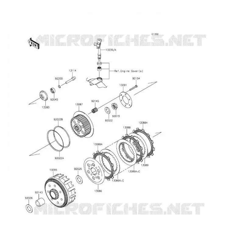 CLUTCH Kawasaki MOTOS 250 2015 NINJA 250SL  BX250AFF