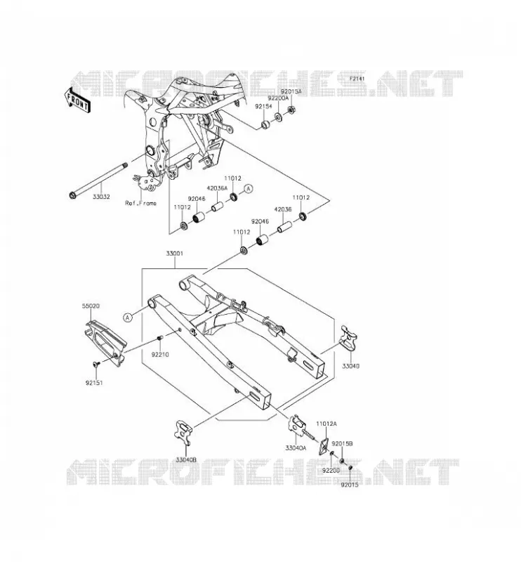 SWINGARM Kawasaki MOTOS 250 2015 NINJA 250SL  BX250AFF