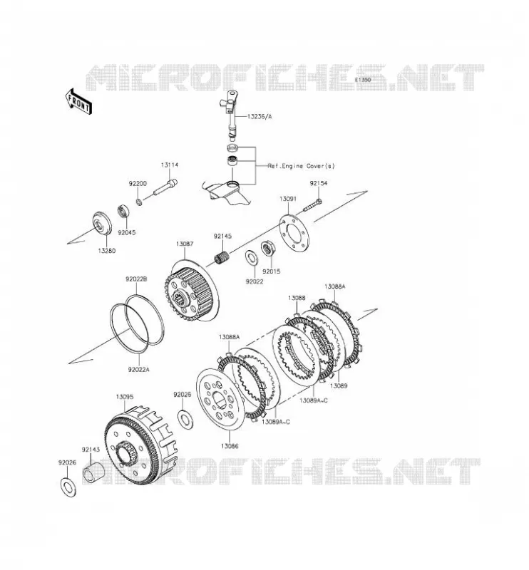 CLUTCH Kawasaki MOTOS 250 2015 NINJA 250SL  BX250AFS
