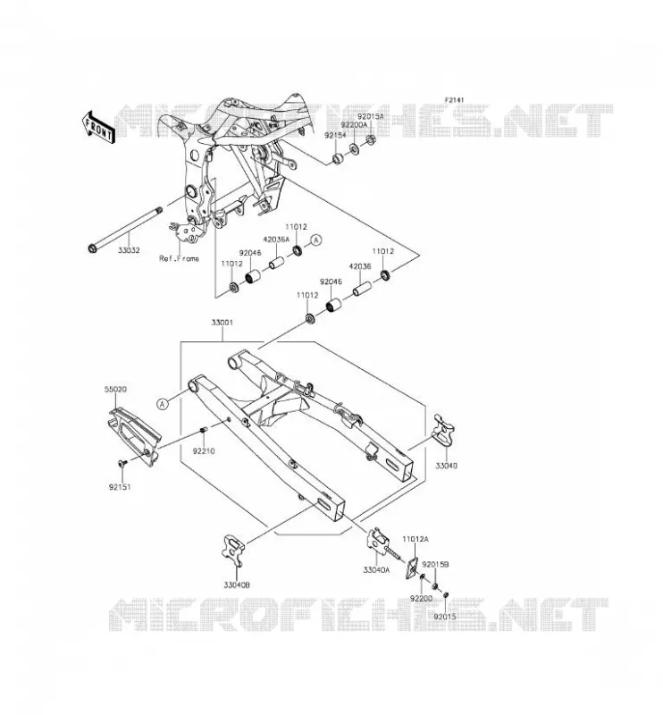 SWINGARM Kawasaki MOTOS 250 2015 NINJA 250SL ABS  BX250BFSA