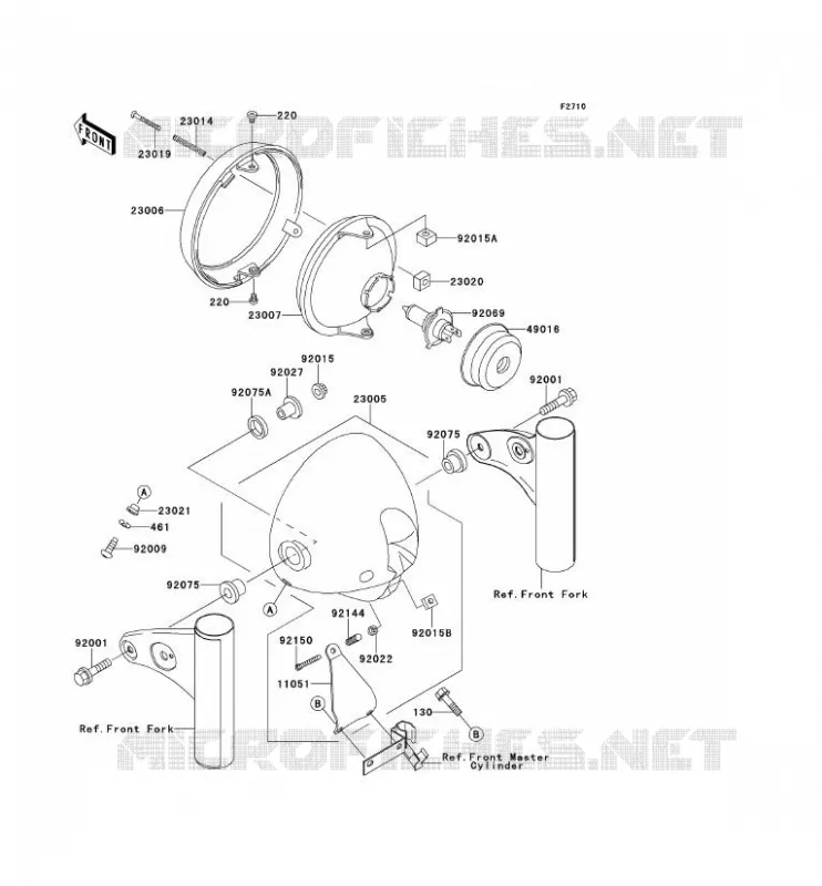 LENS(S) Kawasaki MOTOS 650 2000 W650  EJ650-A2