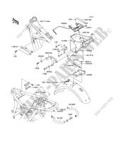 FRAME PARTS (COUVERTURE) voor Kawasaki W650 2000