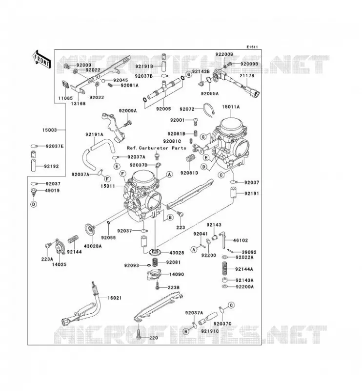 CARBURETOR Kawasaki MOTOS 650 2000 W650  EJ650-A2