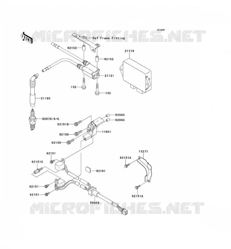 IGNITION SYSTEM Kawasaki MOTOS 650 2002 W650  EJ650-A4
