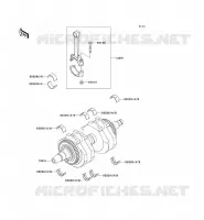 CRANKSHAFT voor Kawasaki W650 2002