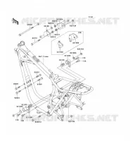 ENGINE MOUNT voor Kawasaki W650 2002