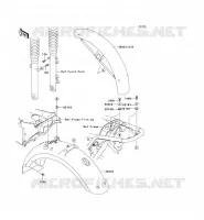 FENDER voor Kawasaki W650 2002