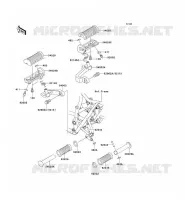 FOOTREST voor Kawasaki W650 2002