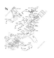 FRAME PARTS (COUVERTURE) voor Kawasaki W650 2002
