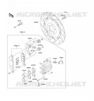 FRONT BRAKE voor Kawasaki W650 2002