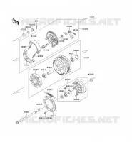 REAR WHEEL   CHAIN voor Kawasaki W650 2002