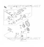 STARTER MOTOR voor Kawasaki W650 2002