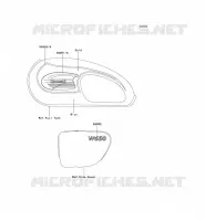 STICKER(BLEU/OR) voor Kawasaki W650 2002