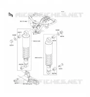 SUSPENSION   SHOCK ABSORBER voor Kawasaki W650 2002