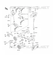 SWITCH   REFLECTORS voor Kawasaki W650 2002