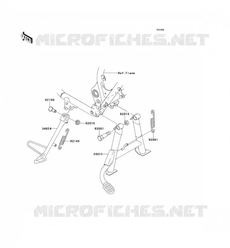 STAND Kawasaki MOTOS 650 2001 W650  EJ650-C3