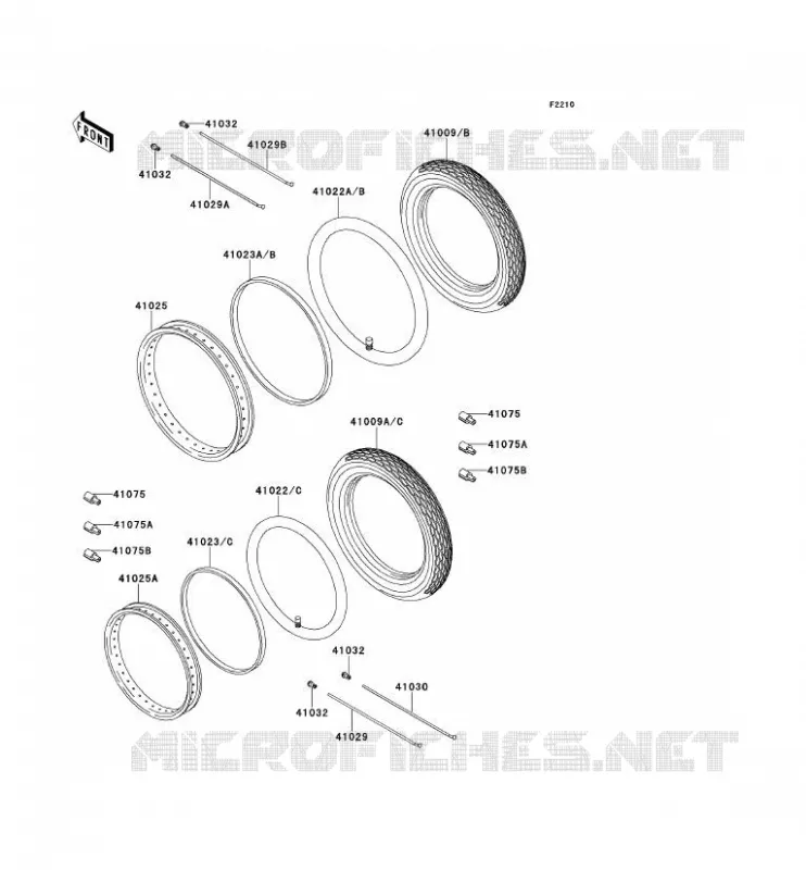 TIRES Kawasaki MOTOS 650 2001 W650  EJ650-C3