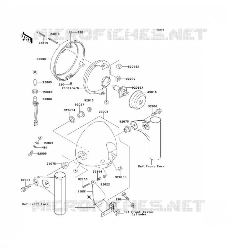 LENS(S) Kawasaki MOTOS 650 2002 W650  EJ650-C4