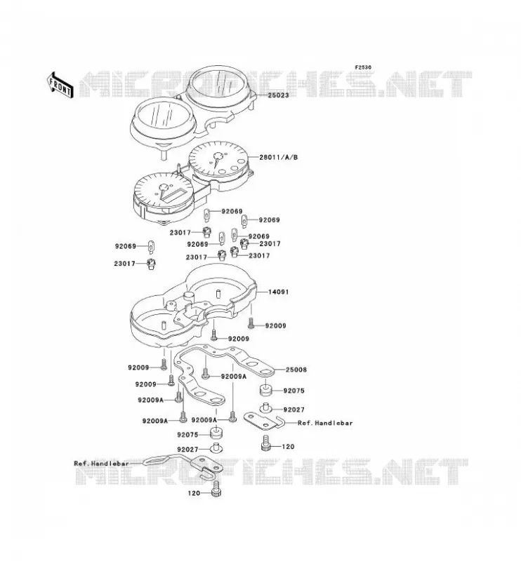 METERS Kawasaki MOTOS 650 2002 W650  EJ650-C4