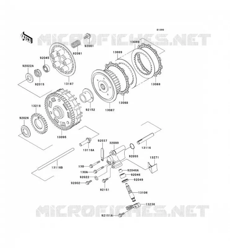 CLUTCH Kawasaki MOTOS 650 2003 W650  EJ650-C5