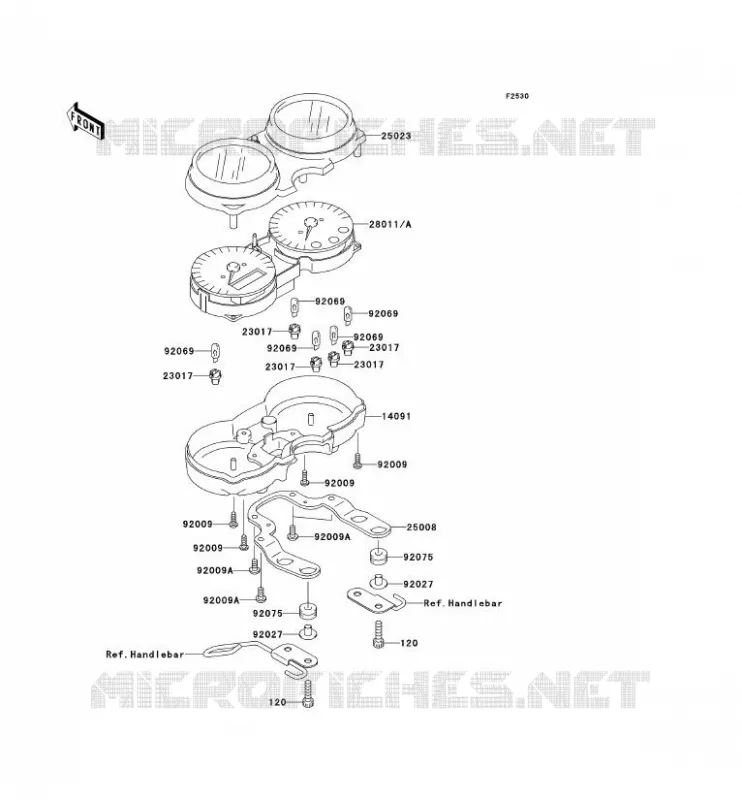 METERS Kawasaki MOTOS 650 2004 W650  EJ650-C6P