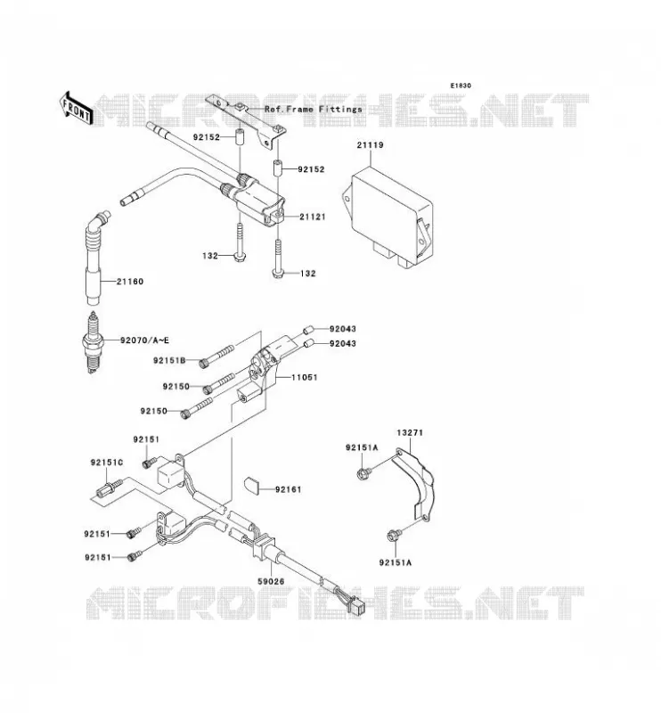 IGNITION SYSTEM Kawasaki MOTOS 650 2005 W650  EJ650-C7P
