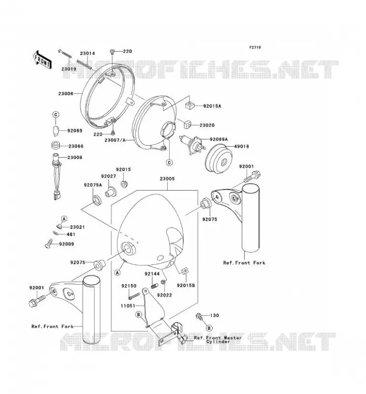 LENS(S) Kawasaki MOTOS 650 2005 W650  EJ650-C7P