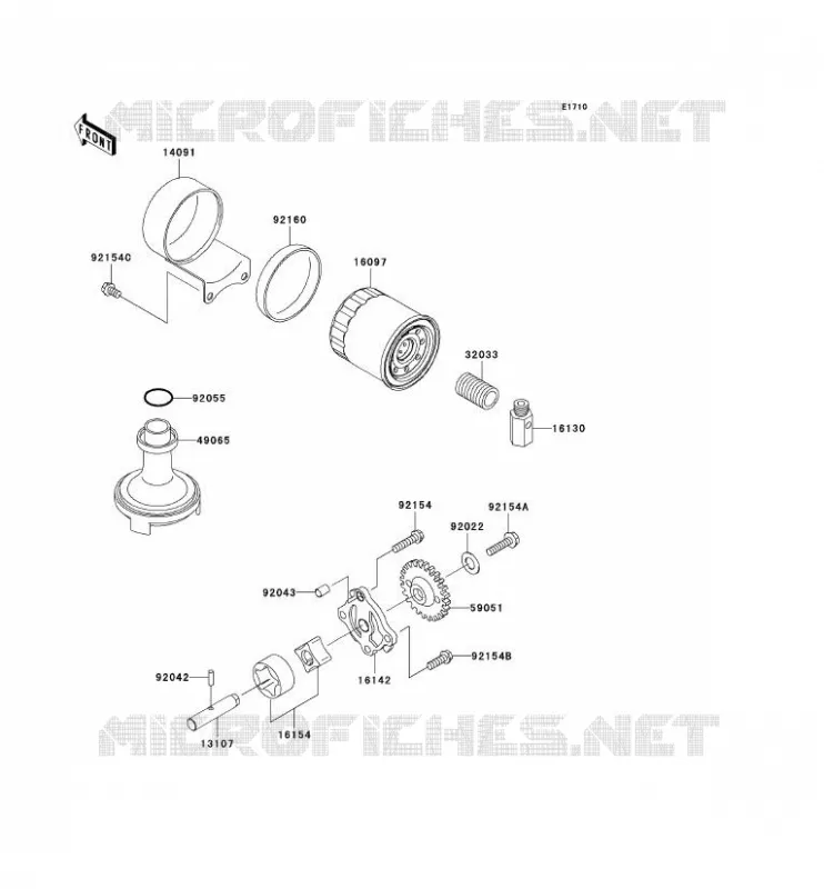 OIL PUMP Kawasaki MOTOS 800 2011 W800  EJ800ABF