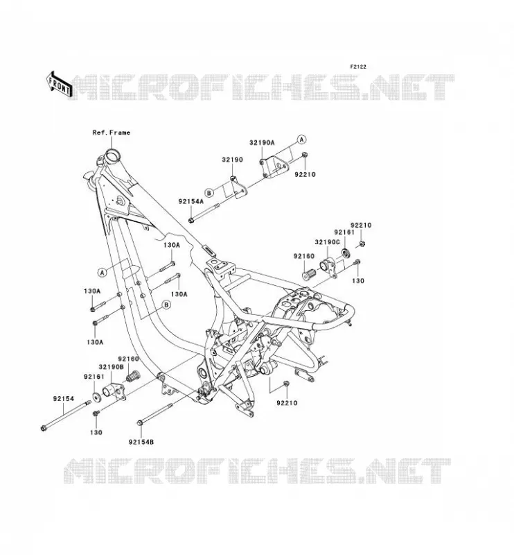 ENGINE MOUNT Kawasaki MOTOS 800 2011 W800  EJ800ABF