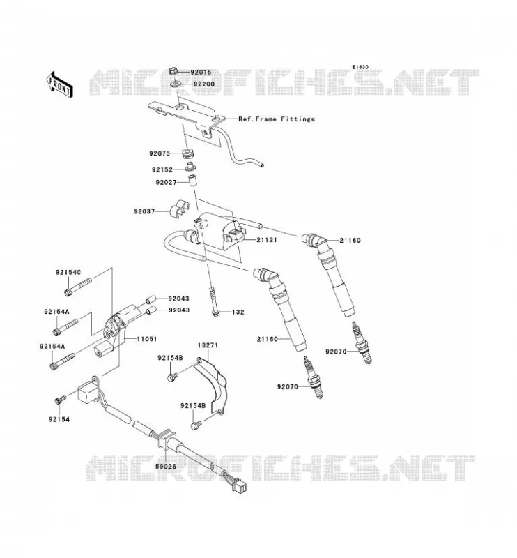 IGNITION SYSTEM Kawasaki MOTOS 800 2011 W800  EJ800ABF