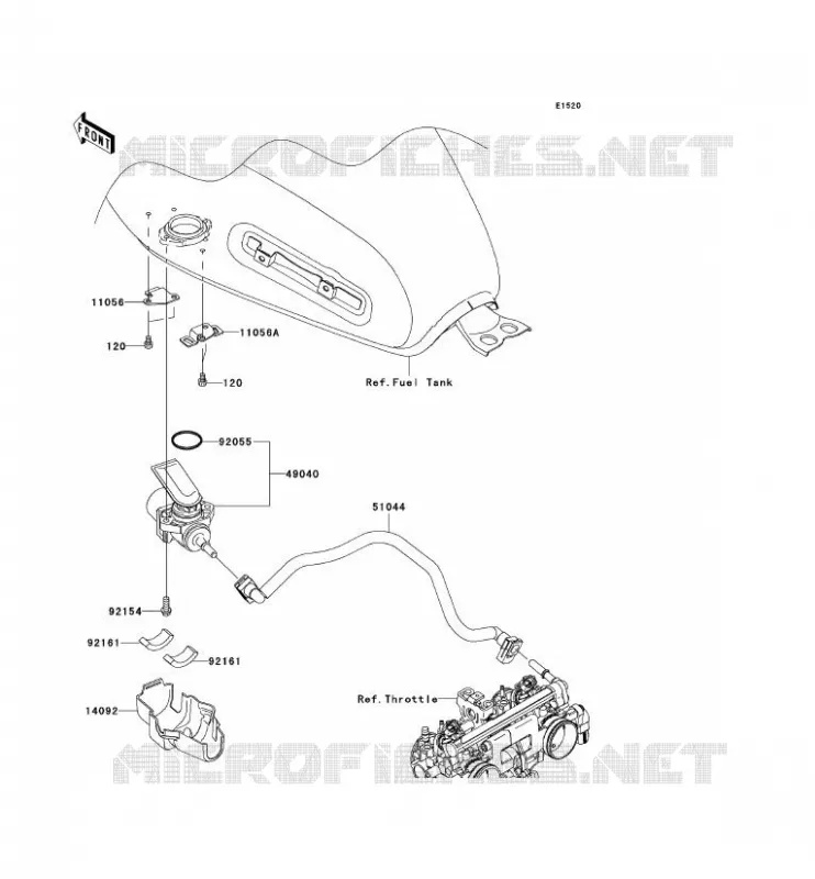 FUEL PUMP Kawasaki MOTOS 800 2011 W800  EJ800ABS