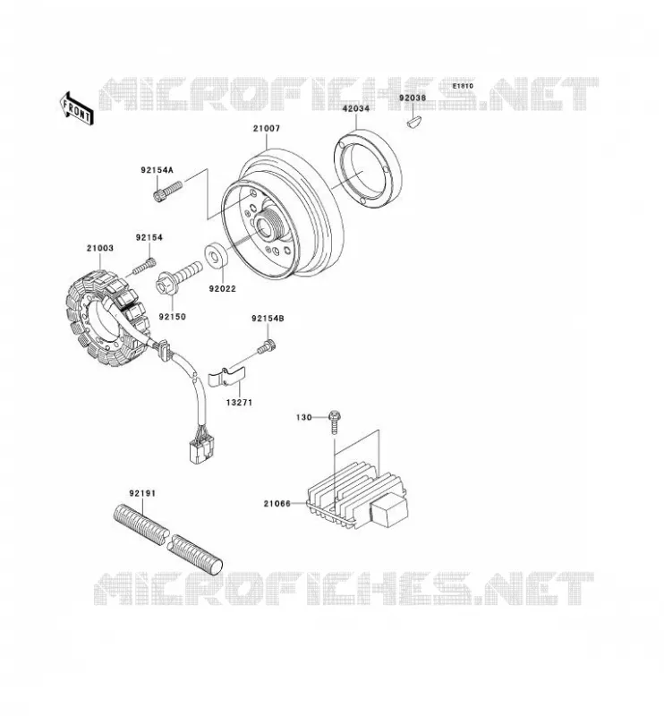 GENERATOR Kawasaki MOTOS 800 2011 W800  EJ800ABS