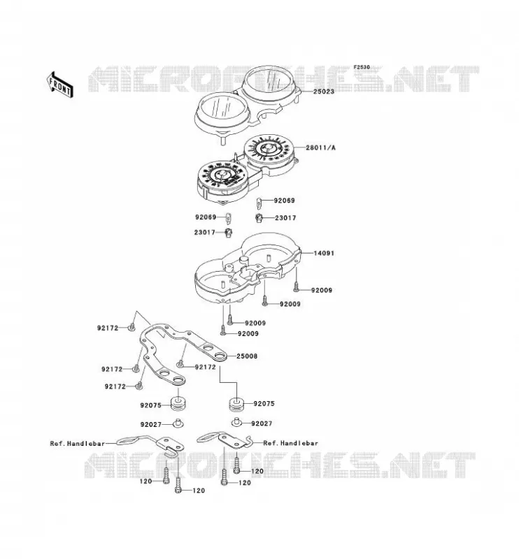 METERS Kawasaki MOTOS 800 2011 W800  EJ800ABS