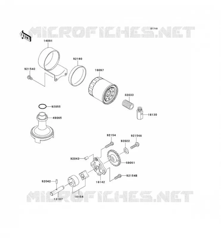 OIL PUMP Kawasaki MOTOS 800 2011 W800  EJ800ABS