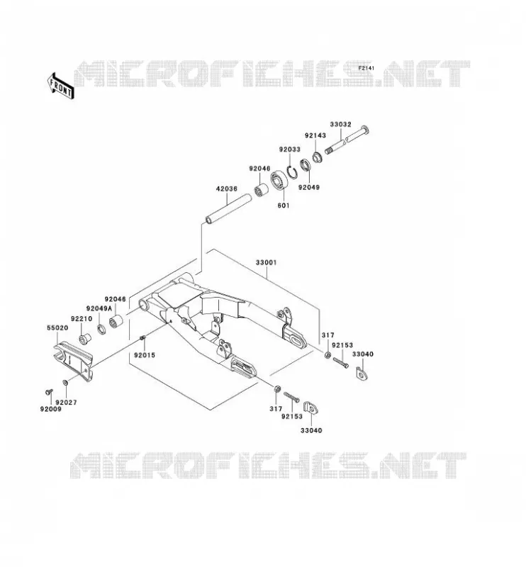 SWINGARM Kawasaki MOTOS 800 2011 W800  EJ800ABS