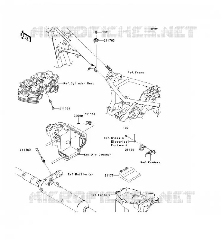 FUEL INJECTION Kawasaki MOTOS 800 2012 W800  EJ800ACFA